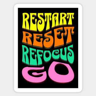 restart reset refocus go Sticker